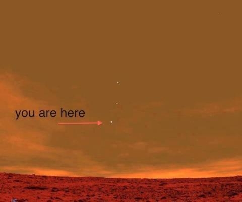 earth from mars ....